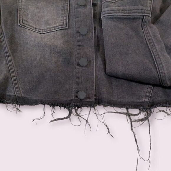 L’agence Zuma cropped denim jacket sequin details - Picture 6 of 10